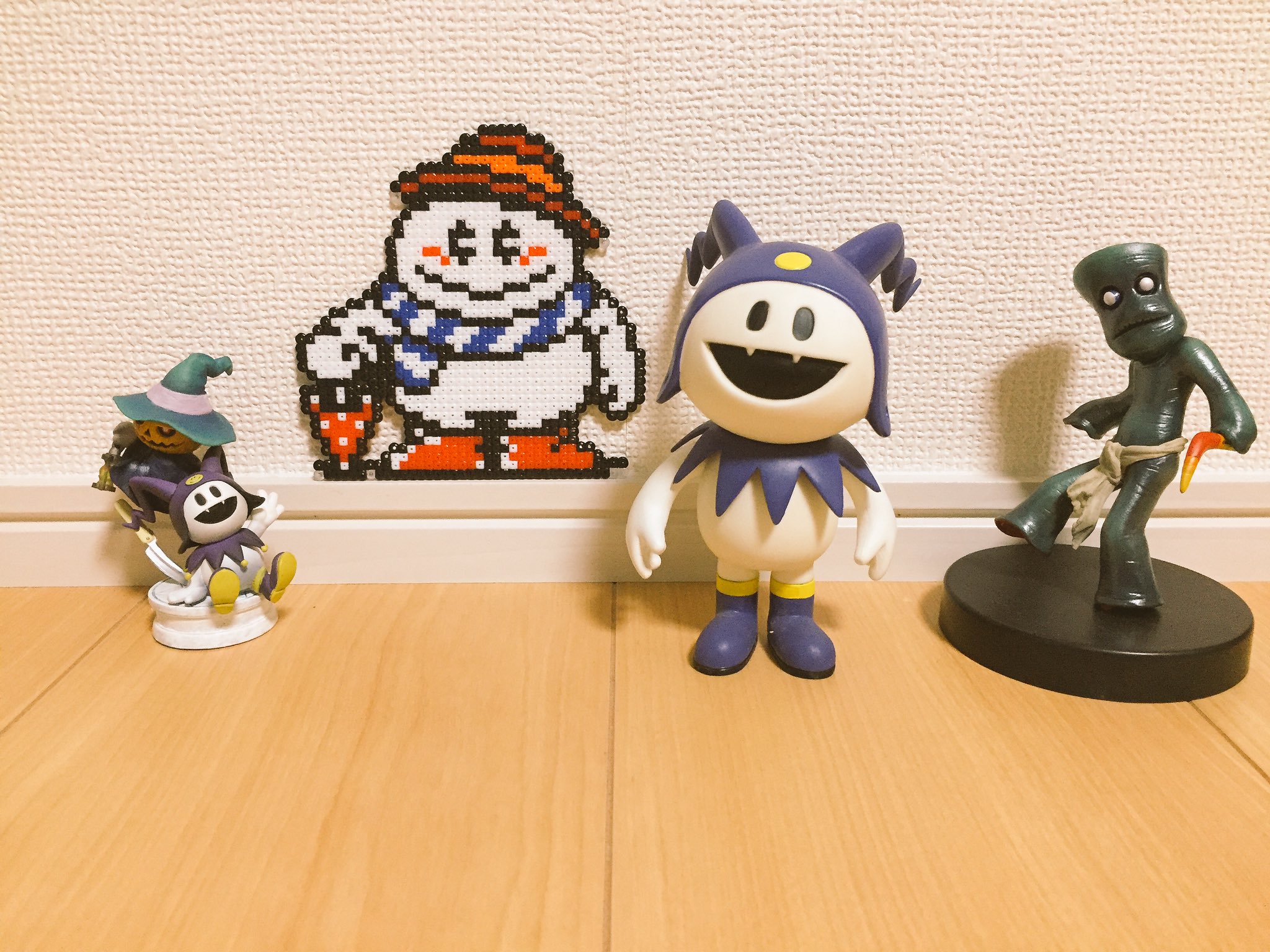 モコイ デジタル デビル物語 女神転生2より ジャクフロスト のちのジャックフロストである めっちゃかわいいのに ナカマ になって ほしいなら きさまの たましいを よこせ とか言うギャップもかわいい アイロンビーズ T Co lzfgqo8p