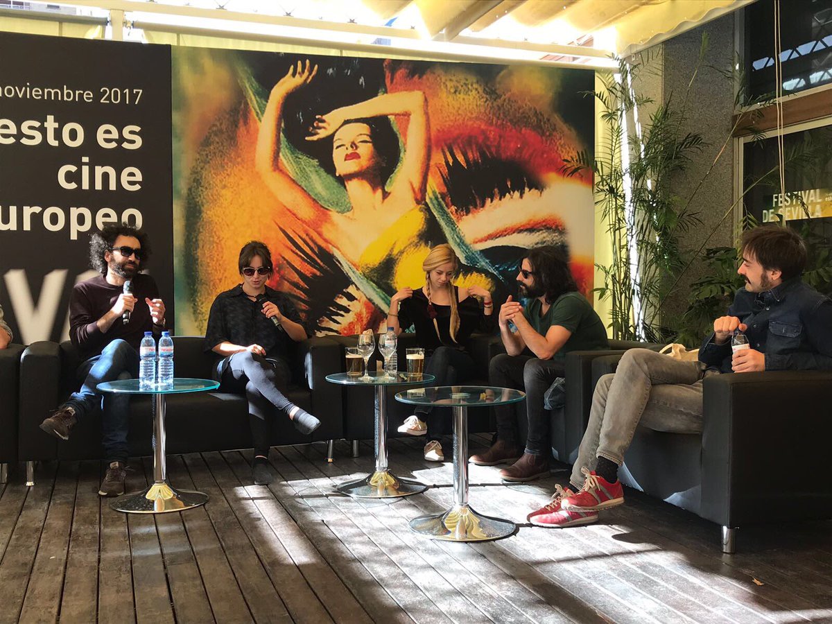 Cocktail con la prensa #SEFF17  #Anxos Fazáns #Alberto Rolán #Nerea Barros #Laura Lamontagne #Xosé Barato