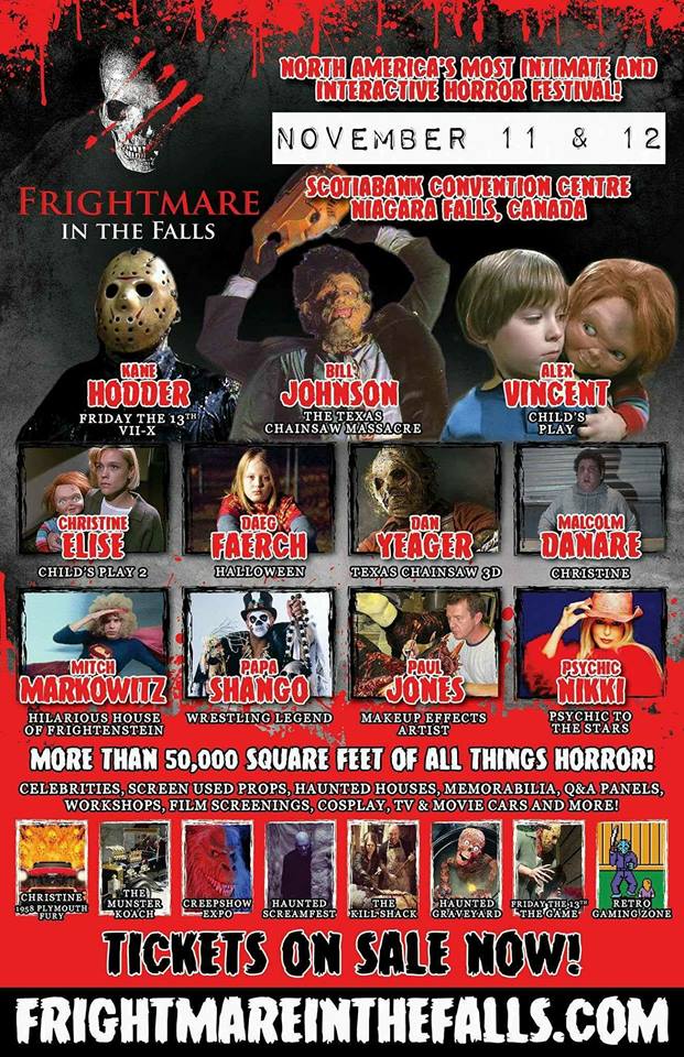 Frightmare in the Falls is THIS weekend. Today is the LAST day to buy tickets online. They will also be available AT the door! frightmareinthefalls.com