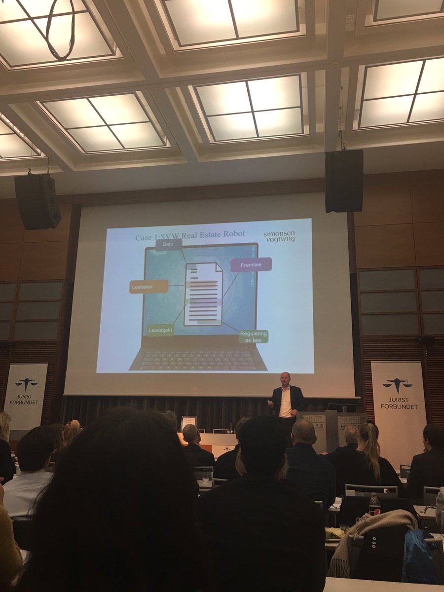 Rettsdata's tweet image. Kan AI teknologi bli mer tilgjengelig? Peter van Dam på #DKOslo2017 #simonsenvogtwiig
