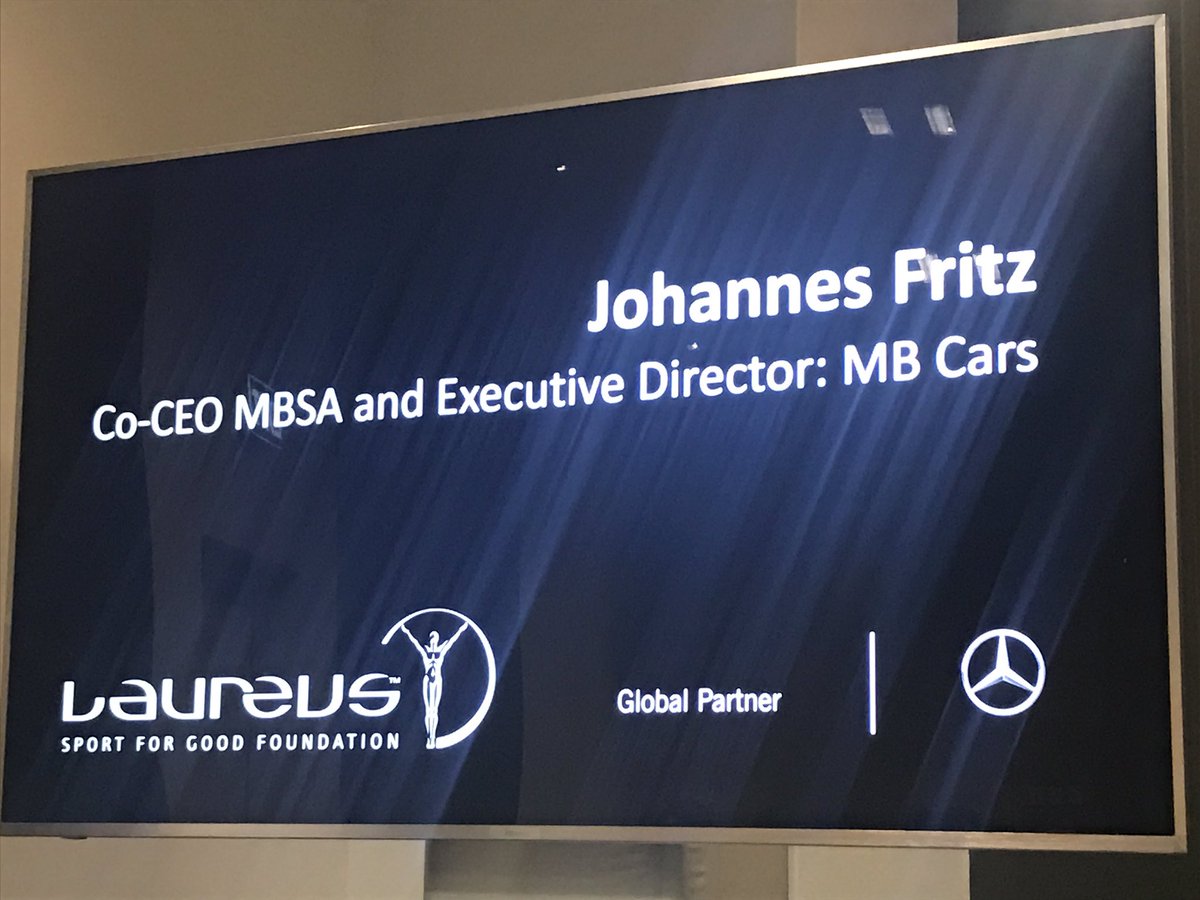 NtambiRavele's tweet photo. @MercedesBenz_SA @Laureus_sa addressed by MBSA Top brass at Laureus YES Leadership Awards. East London Plant. https://t.co/ldmaqfOjR4