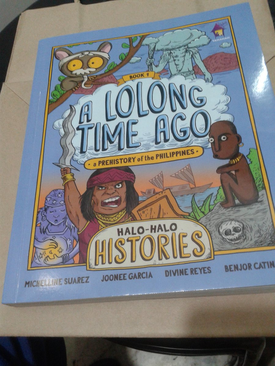 nednared's tweet photo. A #musthave: A Lolong Time Ago | A #Prehistory of the #Philippines from #TahananBooks. Hilarious, engaging, insightful. Full color illustrations too! #BoxerCodex https://t.co/iKqkL8nFWA