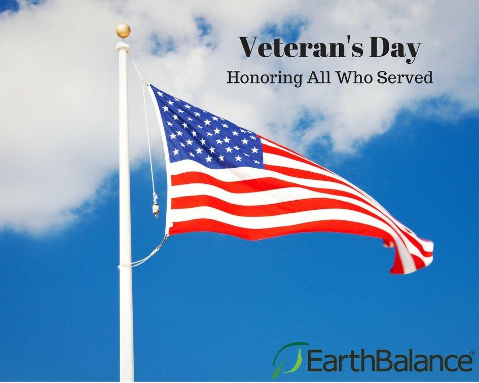 EarthBalanceEco's tweet photo. Thank you to our veterans! #EarthBalance1 #VeteransDay2017 https://t.co/svejtEhNiY