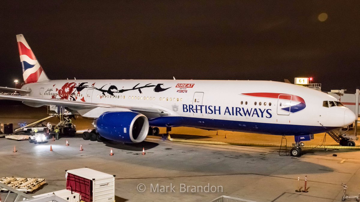 Mark__Brandon's tweet photo. Thank you British Airways for the upgrade to the #B772 and for sending #GYMML, which is known as "GREAT Festival of Creativity"
A really beautiful plane https://t.co/EVRH2nGawZ