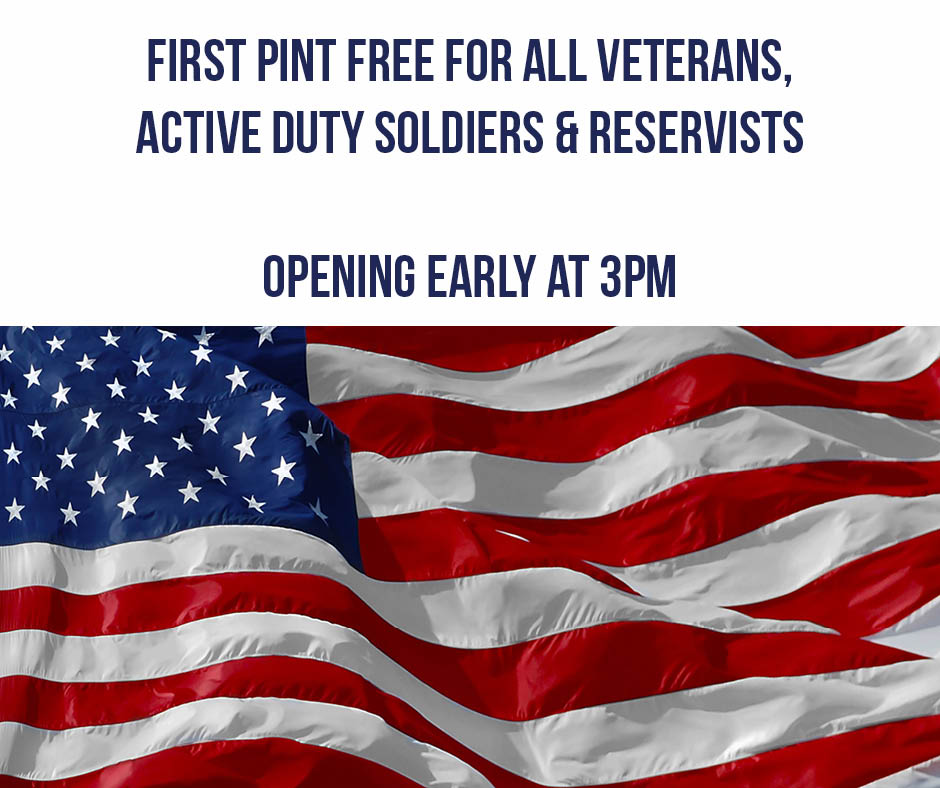 Happy Veterans Day! We can't thank our vets enough for protecting our freedom, but we offer this simple token of our appreciation on this honored day. Cheers to you!