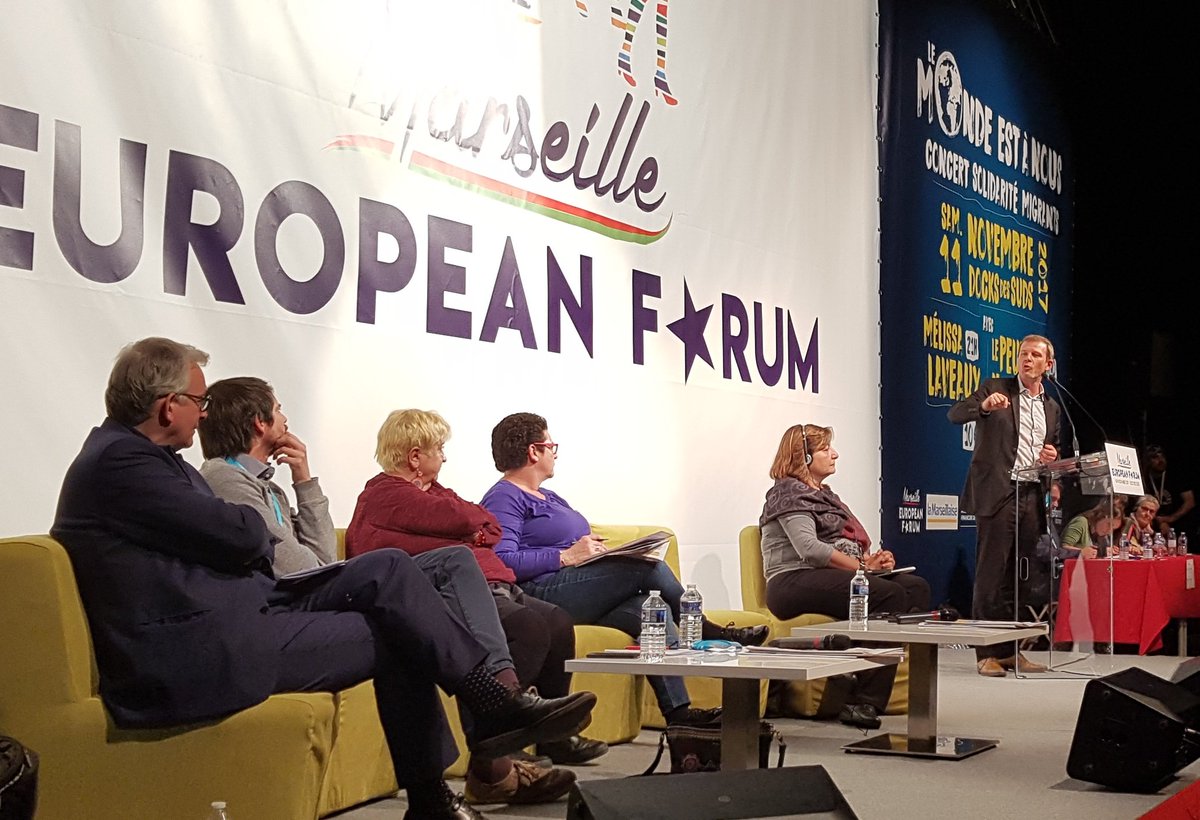 mareuforum's tweet photo. #GuillaumeBalas #ProgressiveCaucus - This forum is one of the most useful stages towards a united and ecological European left. #MEF17 https://t.co/fxEptvCLjI
