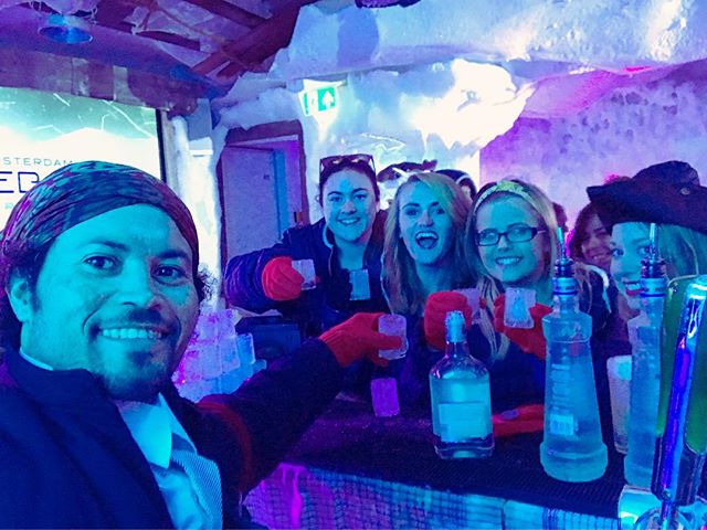 IcebarAmsterdam's tweet photo. It's Shots O'Clock 🍻 Time to put your party hat on and come to the Amsterdam Icebar! Book tickets here: https://t.co/CKSPUwyRrq #IcebarAmsterdam #Xtracold https://t.co/J8Z1PK5vgB
