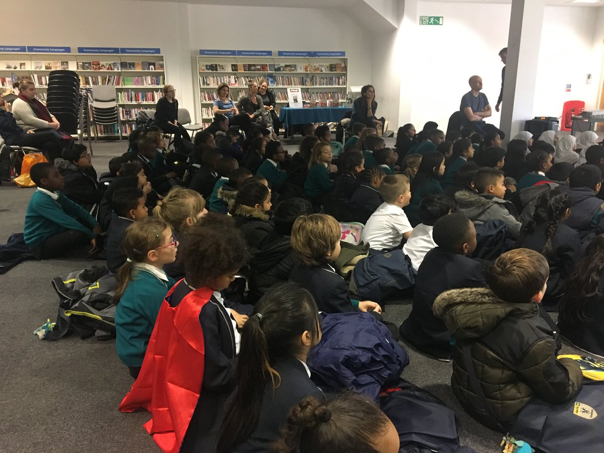 MissClarke3B's tweet photo. 3B take a stroll down to @NewhamLibraries in Stratford to meet the fabulous @LaytonNeal #tripno2 #wearesuperstars #we❤️reading https://t.co/C9IOaA1i3z