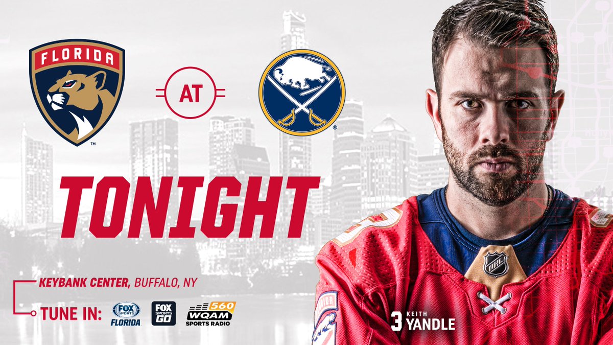 TGIF and a #FlaPanthers Game Day! 🙌  📍: KeyBank Arena 📺: @FOXPanthers 🎙: @560WQAM 🐣: #FLAvsBUF https://t.co/TILaHBPEbp