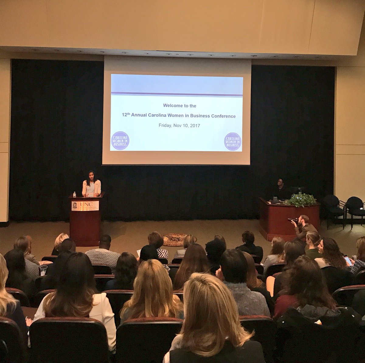 MBACWIB's tweet photo. Our #CWIB president kicks off #CWIBCon 2017, encouraging the audience to help us define what it means to act/lead/empower #likeawoman https://t.co/JjgZIUXYHm
