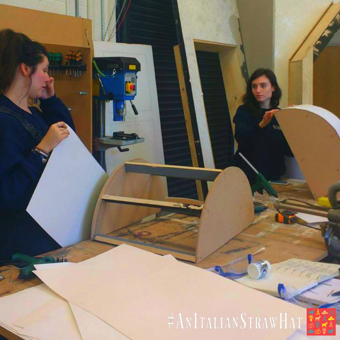 TFTVStrawHat's tweet photo. Wondering what on earth we are building right now? Watch this space and you might see some sneak peeks of our set👀 #DesignTakeover #SetDesigners #AnItalianStrawHat https://t.co/IAsawBRZPl