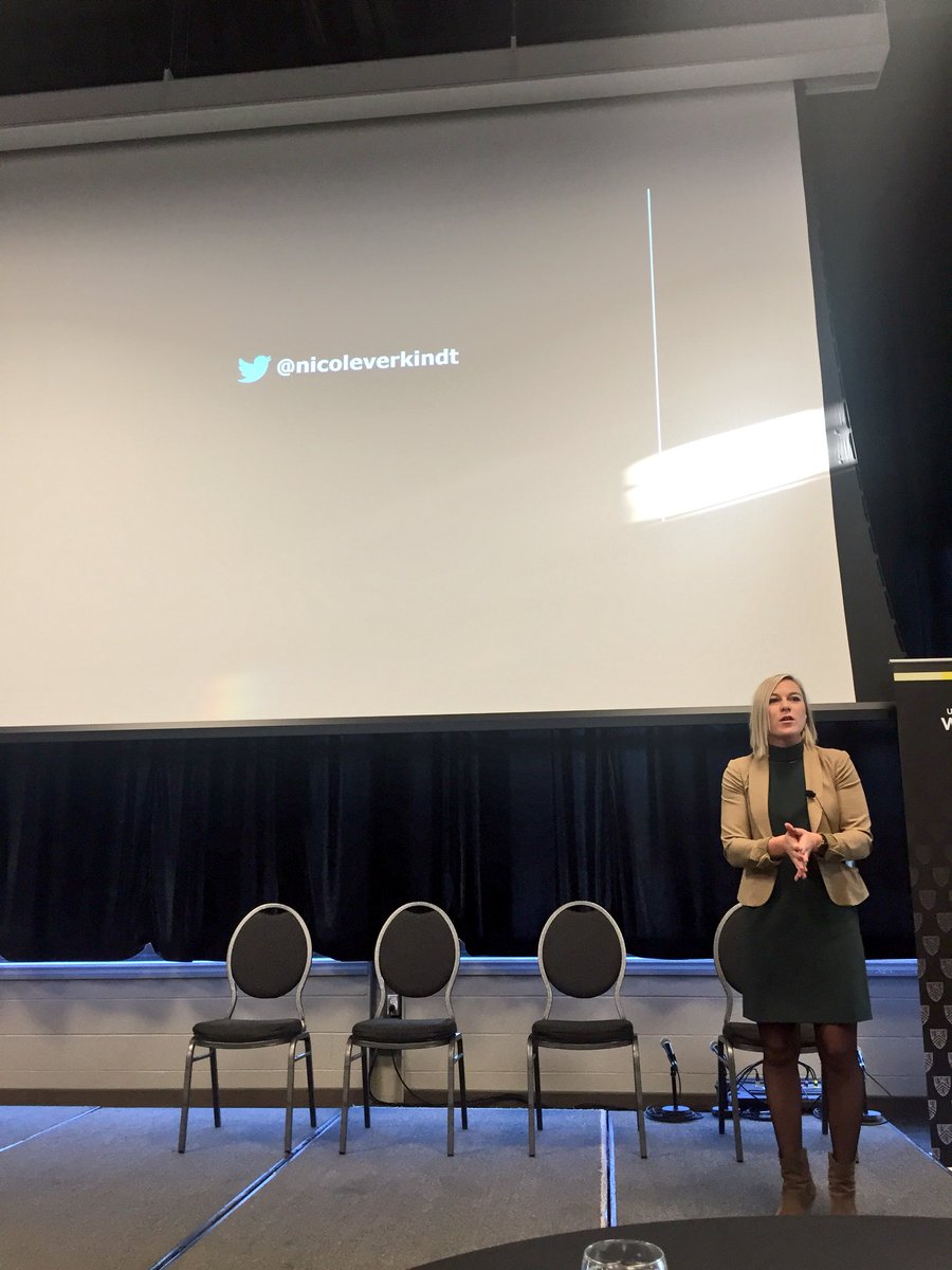 haylsclift's tweet photo. @offsetmarket founder @nicoleverkindt doing keynote @UWaterloo  for #WaterlooCyber ! #innovation #CyberSecurity #CyberInnovation #Defence https://t.co/fmr7RnwxSZ