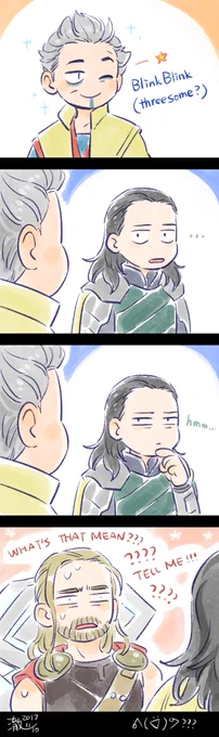 thor 3 / grandmaster &amp; loki &amp; thor / hey sparkles?⚡️ 