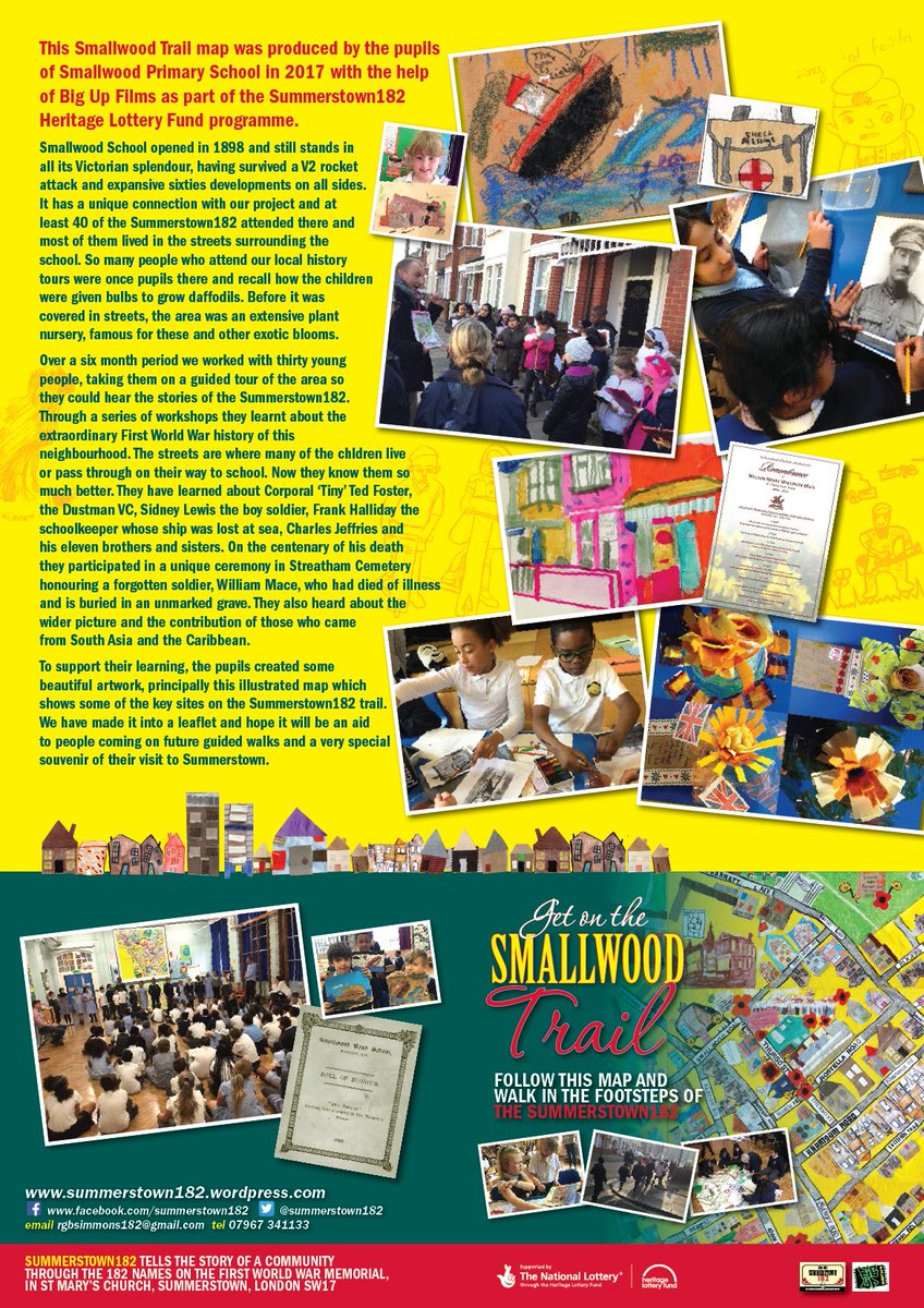 summerstown182's tweet photo. If you haven't got your hands on one of these beautiful #Summerstown182 @Smallwoodschool trail maps - we'll be handing them out on tomorrow's Walk #REM182 #Tooting #Earlsfield #Wandsworth https://t.co/1Tn68wzhLh