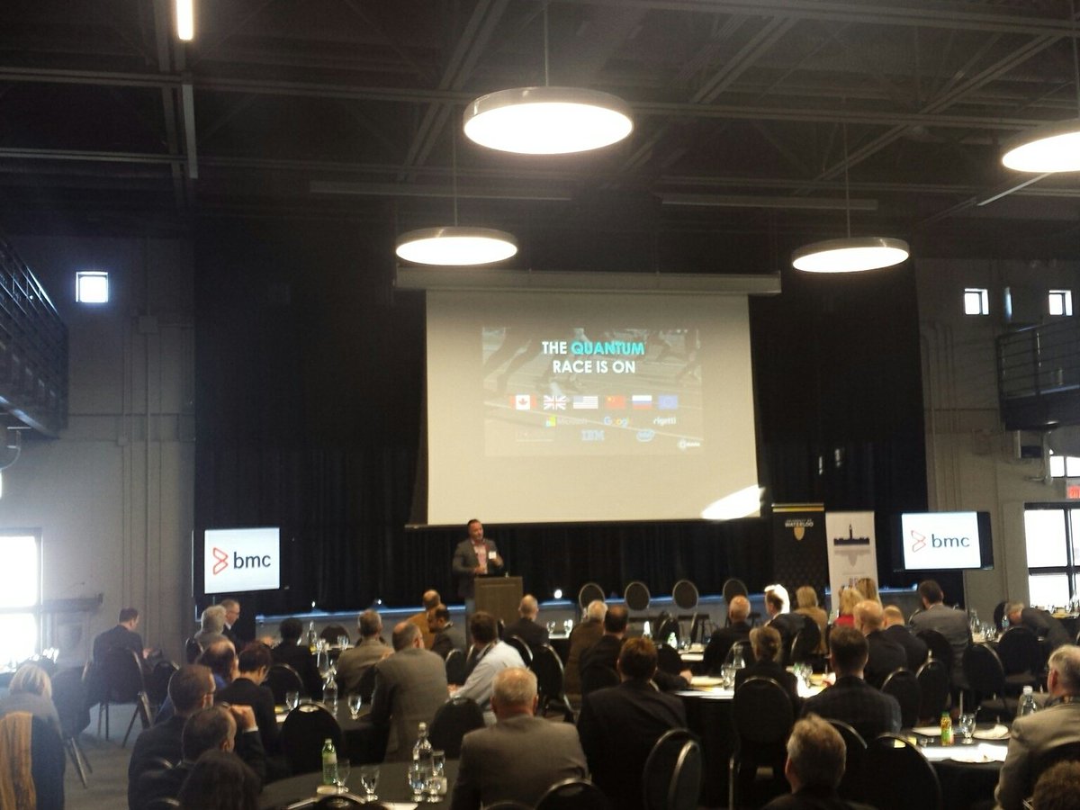CHGcanada's tweet photo. Next up Scott Totzke from @ISARACorp to speak on Quantum Computing #WaterlooCyber #CyberDefence https://t.co/wMD300nm9l
