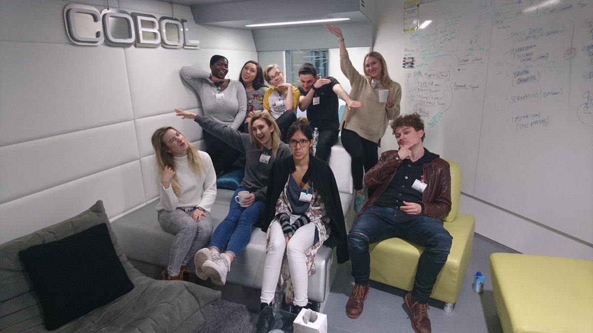 drkorolkova's tweet photo. And what is your creative pose? @cpdaUoG getting creative at @Google https://t.co/EWpyVnvCJh