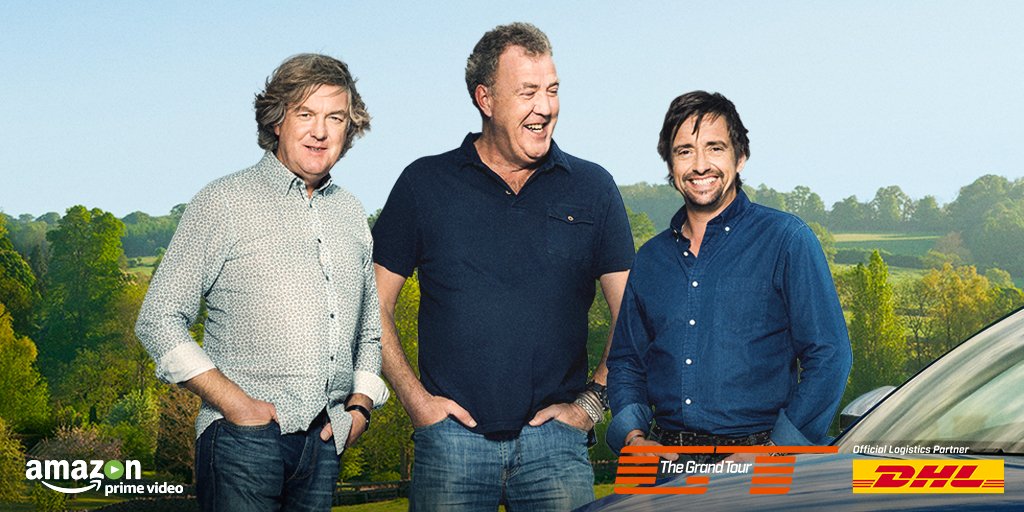 DHLitNowUK's tweet photo. Watch #TheGrandTour, somehow, come together. We’ve got 2 tickets to see the #Amazon show. Enter at: https://t.co/azufVSbTYW https://t.co/nbudOzbaHK