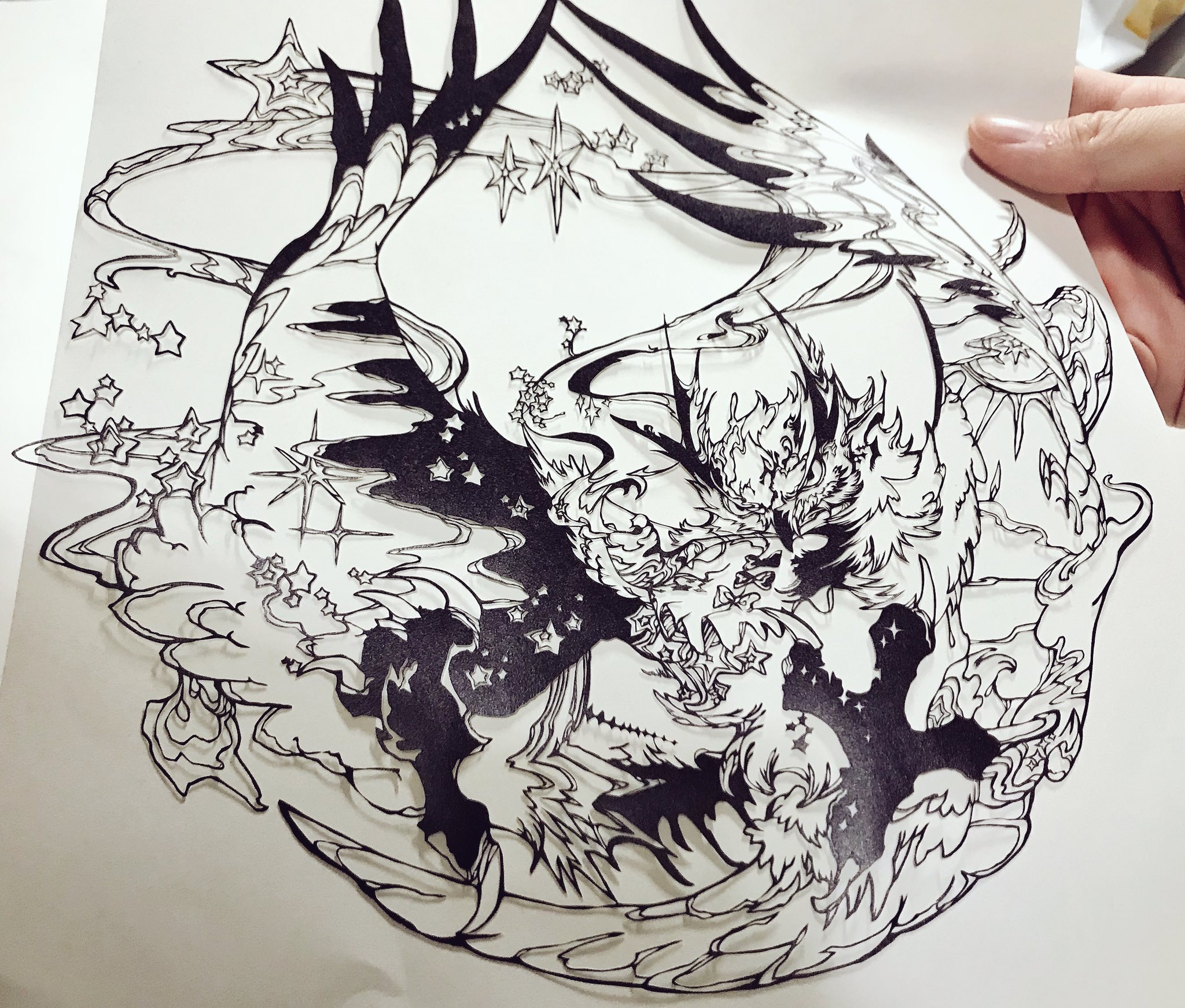切り絵作品まとめ Twitter