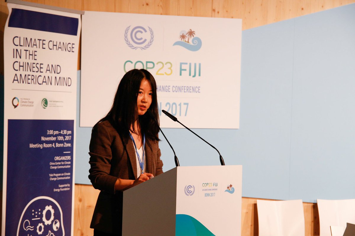 "The Chinese government reaffirmed it's commitment to implement the Paris unless the US's intended withdrawal"<a href="/EnergyFdn/">U.S. Energy Foundation</a> China's Comms Director  Jinghui said at the event "#climatechange in the Chinese and American Mind" <a href="/COP23/">COP23</a> <a href="/YaleClimateComm/">Yale Program on Climate Change Communication</a>