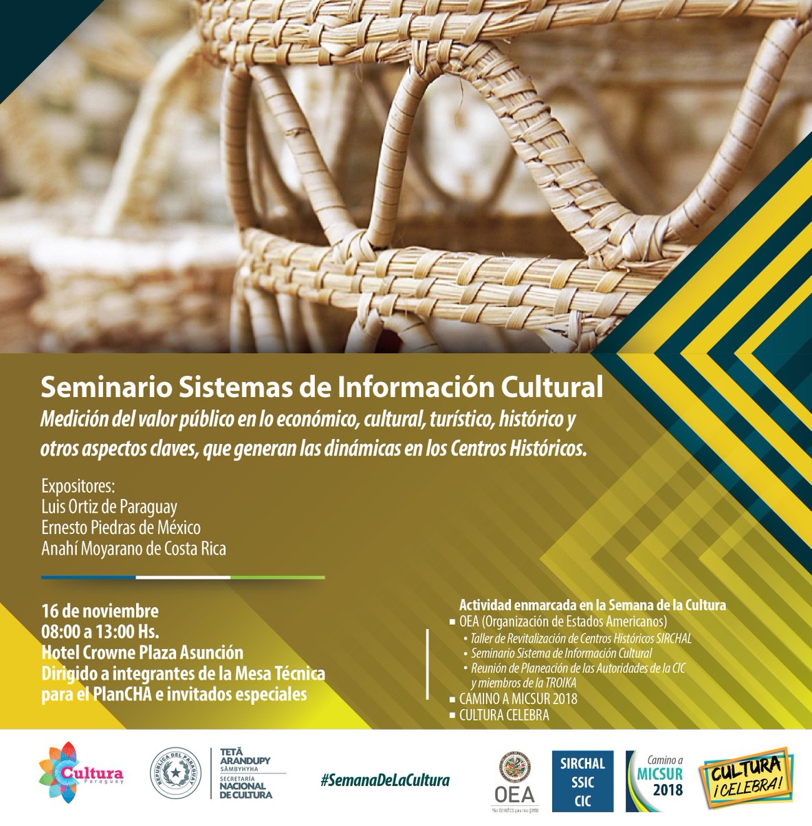 El Centro Histórico de Asunción será sede de talleres internacionales de la cultura cultura.gov.py/2017/11/el-cen…