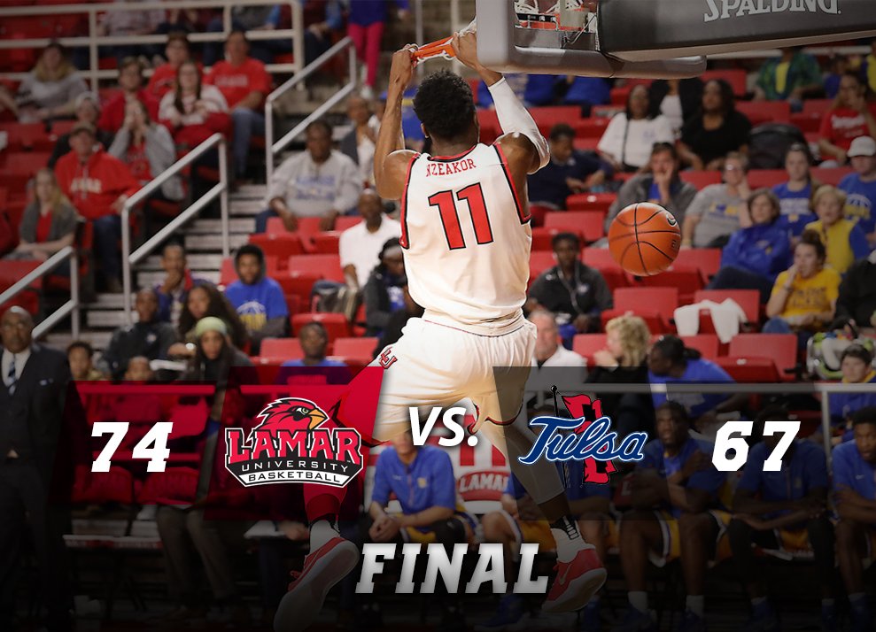 LamarMBB's tweet photo. Final Score Update from Tulsa. VICTORIOUS! #PeckEm https://t.co/qgwCeeKJK4