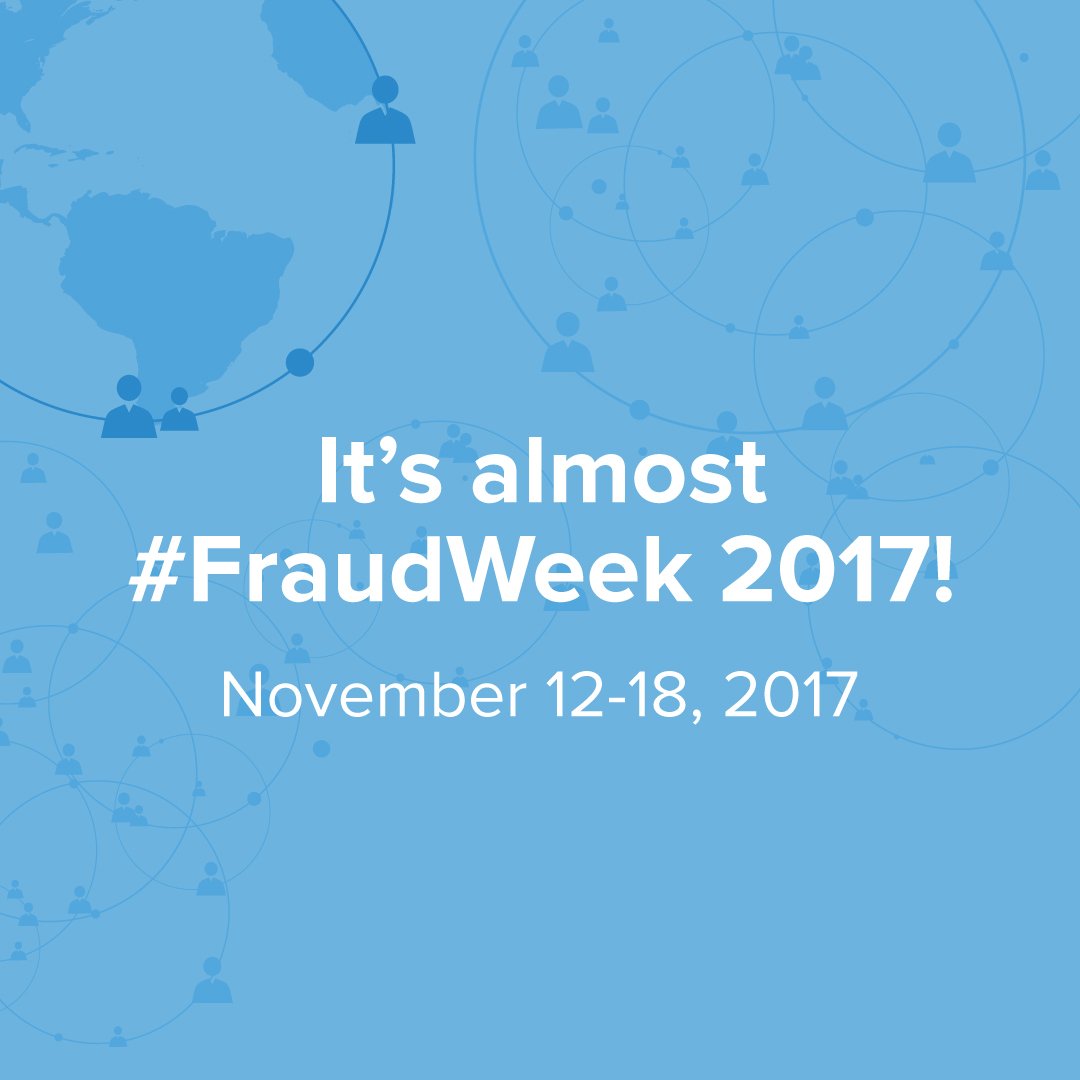 5 Ways to Connect with Other Fraud Fighters on Social Media During #FraudWeek 2017 ow.ly/18pL30gv3Fl