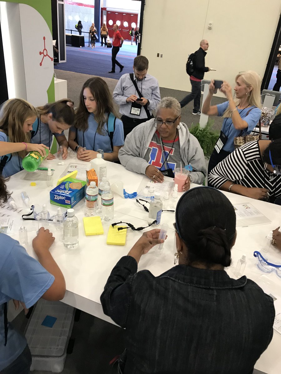 Accel_Learn_Inc's tweet photo. Some of our future STEMrangers in action with a hands-on environmental conservation activity at our #STEM2017 booth! https://t.co/p2vQP0hCj9