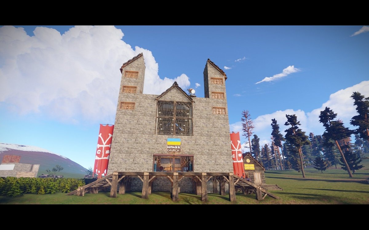 ItsMeModi's tweet photo. My church in #rust @playrust https://t.co/WzytJzEjcp