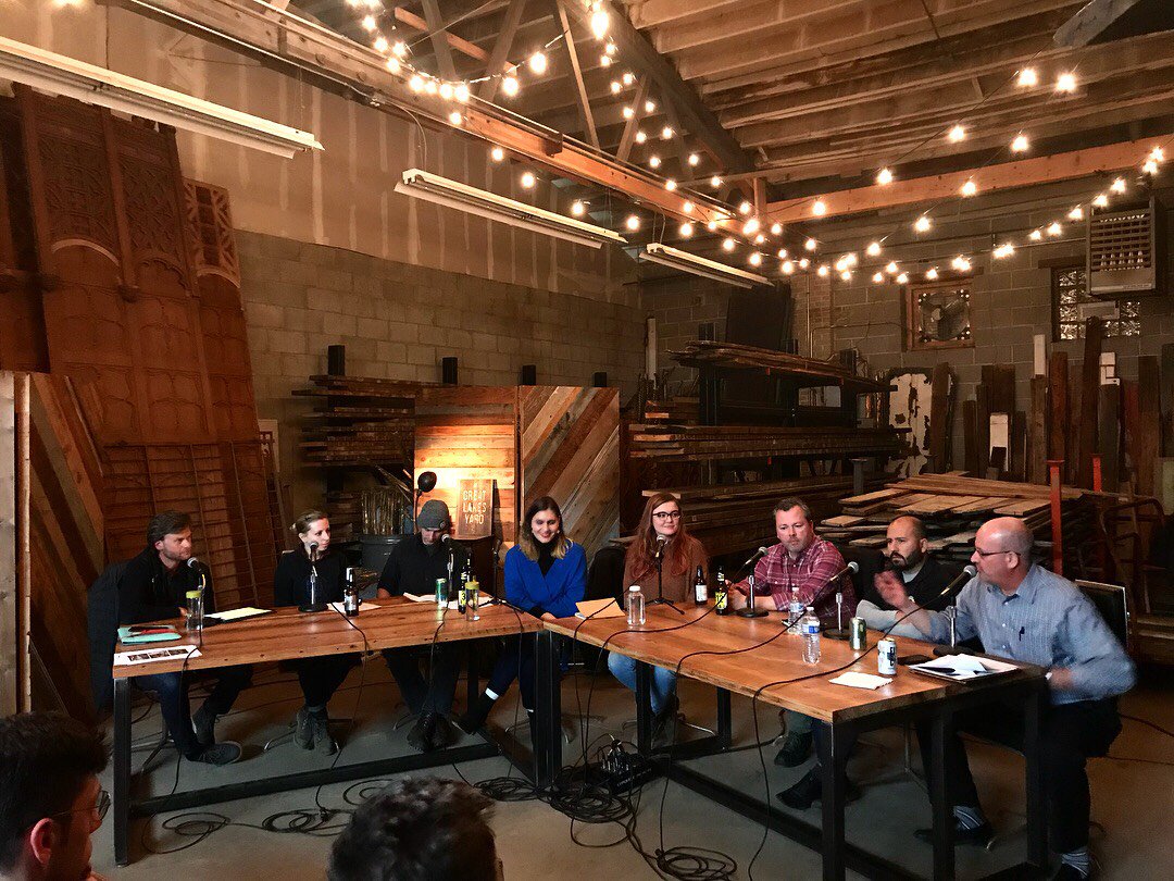 ofc's tweet photo. We had a great time at @ARCHEWORKS Wasted Market: Convenings Series panel discussion last night! Thanks for having us @GreatLakesYard! https://t.co/WIZBoX0aJQ