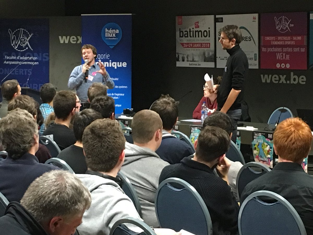 Démarrage de la #GameJam e-santé au #WEX avec <a href="/OlivierGriffet/">Olivier Griffet</a> <a href="/HenalluxIg/">HenalluxIG</a> <a href="/LeGreenhub/">Green Hub</a> @MASI_HENALLUX @HenalluxOffici1 <a href="/JulienAnnart/">Julien Annart 🔻</a>