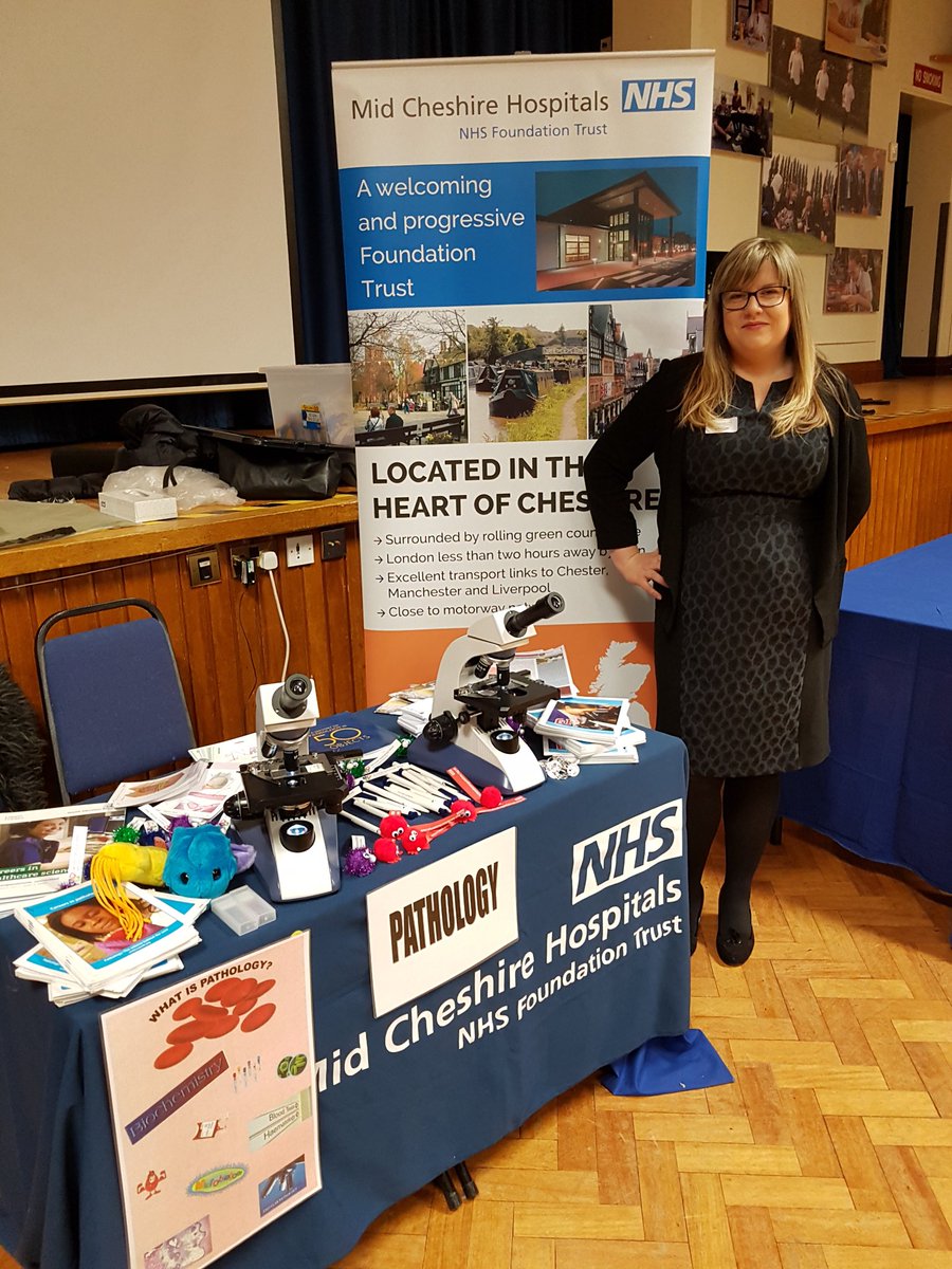 carolt22's tweet photo. Promoting Pathology @MidCheshireNHS 
@SandbachHigh
#nationalpathologyweek https://t.co/xOYe1iVqNK