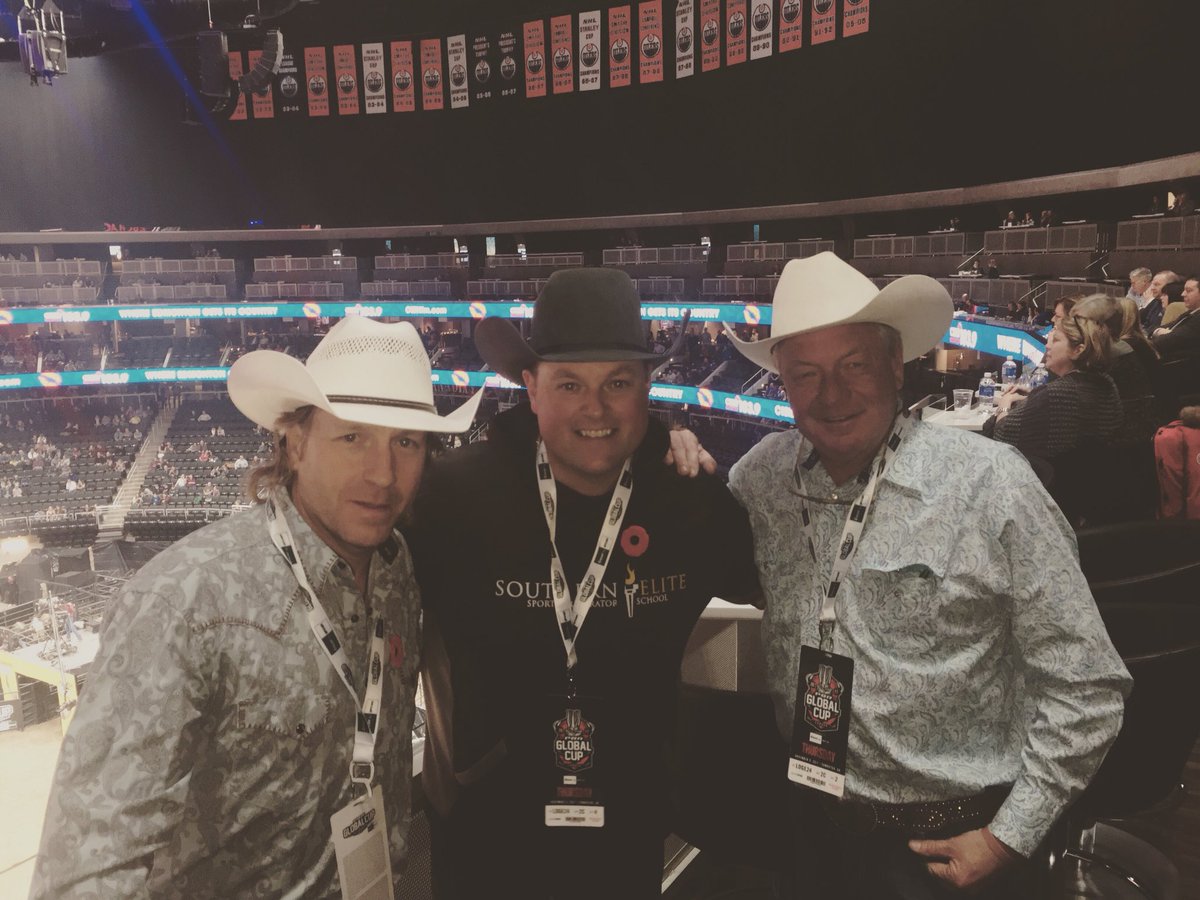 PonokaStampede's tweet photo. Mr President @PonokaStampede Blair Vold enjoys @PBRCanada Global Cup with @gordbamford &amp; Brian Hebert 🇨🇦 #PBR https://t.co/GhowS6V2nB