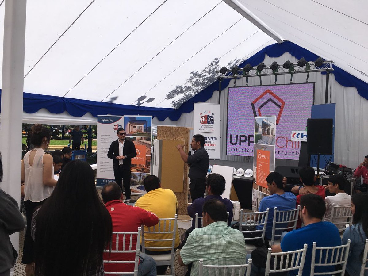 FicNuble's tweet photo. La tercera jornada de la FIC Ñuble consideró una interesante charla sobre innovación: la Charla de la Empresa Upper: “Sistema de Aislación EIFS”. https://t.co/cDBMWhc24I