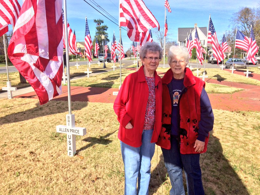 Two Best Friends Find The Ringgold Flags Honoring Their Loved Ones Wtvcfox