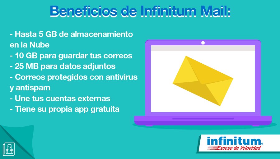 infinitum's tweet photo. Crea tu cuenta de #InfinitumMail sin costo para compartir, guardar o estar siempre comunicado. https://t.co/mrPX2j1C8t