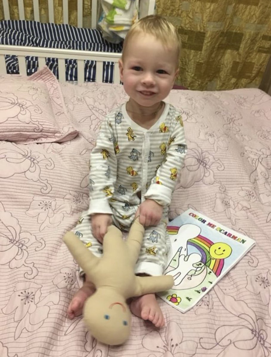 daRuby_'s tweet photo. My favorite Mark with his Scarman doll and coloring book #hope #wardfoley #Scarman https://t.co/GUiBUQ8aoA