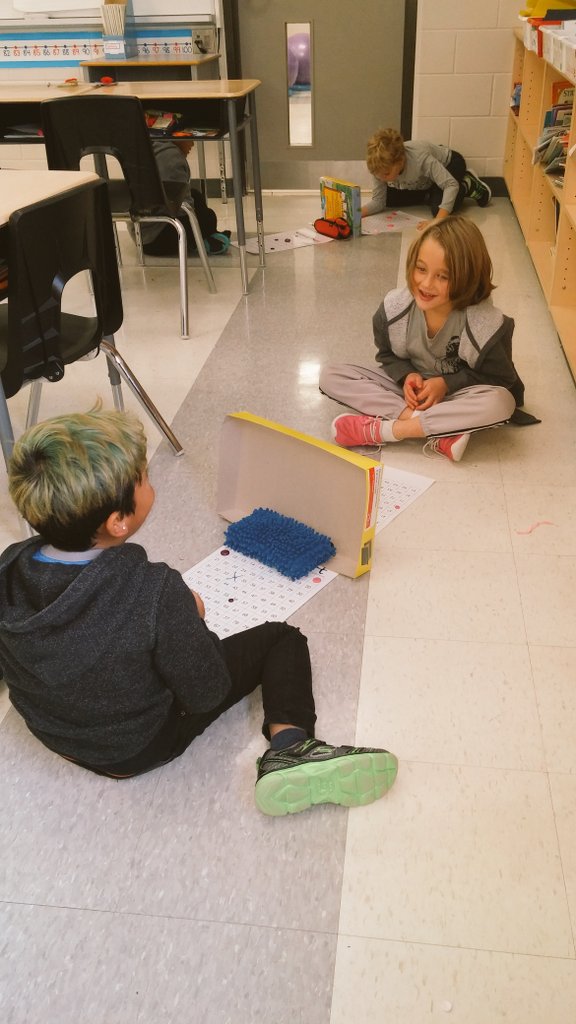 MsHarrington44's tweet photo. Playing Battleship with our 100 chart! #grade2crew #yousunkmyship #mathisfun @IgnatiusHawks https://t.co/uUiDCAbjpu