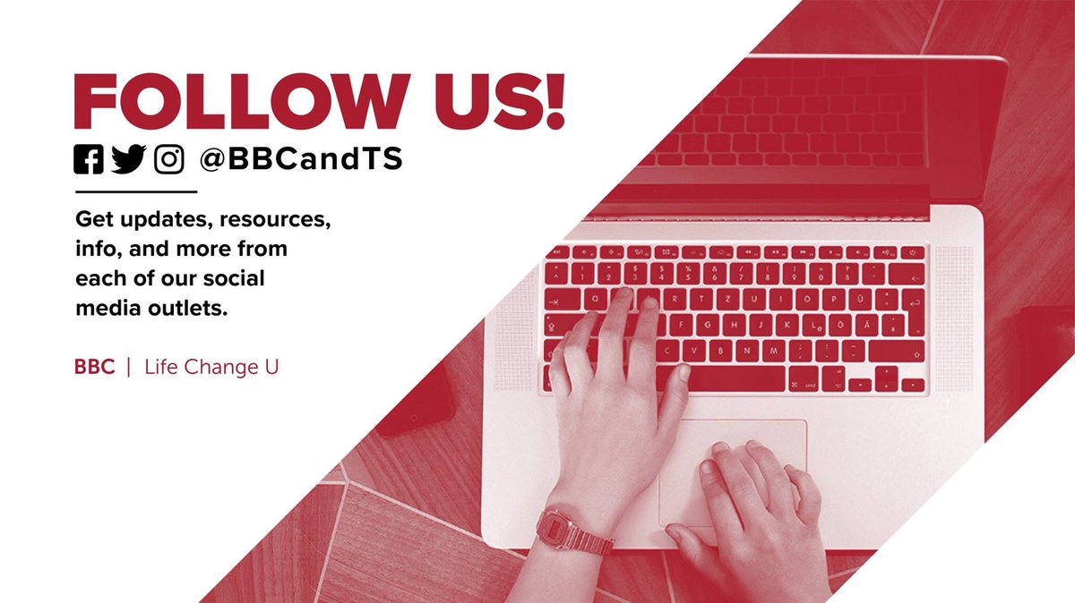 mission_univ's tweet photo. Follow us! Search our username @BBCandTS on Facebook, Instagram, or Twitter to connect with us for updates, resources, and more information! Please retweet! #BBCLifeChangeU https://t.co/IazmP3X7xz