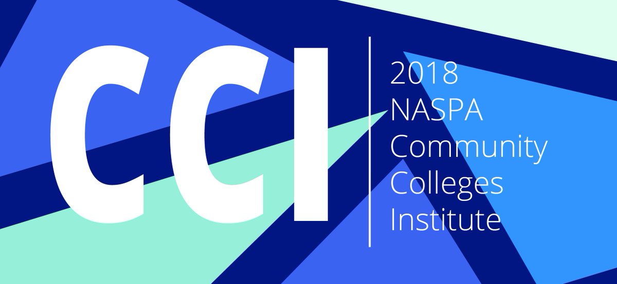 NASPA_CCD's tweet photo. Check out the Program Sched for @NASPAtweets CC Institute.  CC's chance to connect, engage, and learn!  Reg by 12/12 https://t.co/Z95g9odqVK https://t.co/a3msO708H5