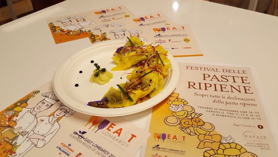 L'Originale Tortello Amaro di Castel Goffredo dello chef Rocco Sinisi de Le Antiche Rive di Salò per il Festival delle Paste Ripiene da @EatalySmeraldo. #eastlombardy