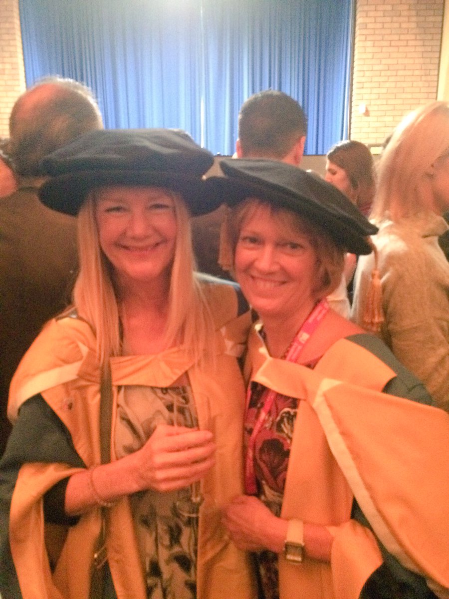 amtaylor42's tweet photo. Such a great day for #midwifery @bournemouthuni Two awesome doctors graduate #BUgraduation  #BUProud #BUPhD @LuisaC_B DrJaneFry https://t.co/gPsOD92F2S