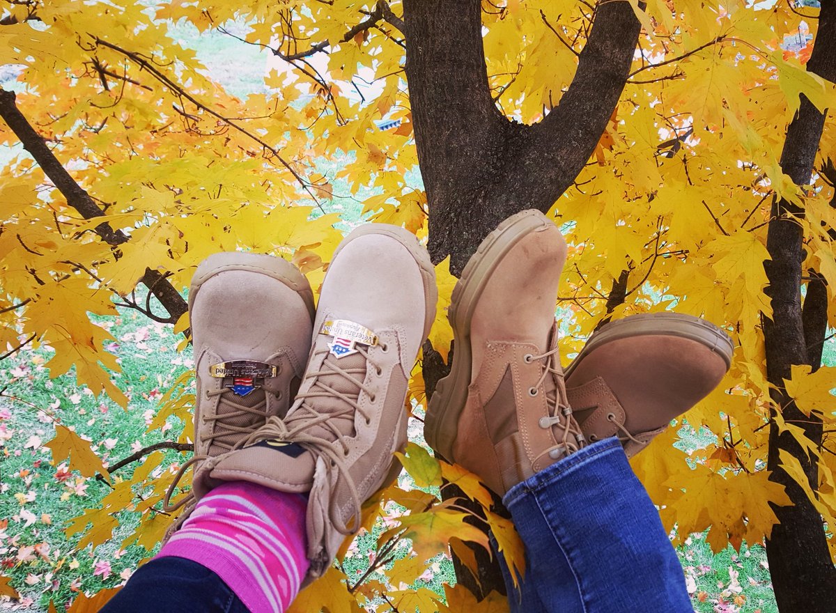 VUFoundation's tweet photo. Happy #VeteransWeek! Veterans United employees wore their boots from @BootCampaign this week to show support for our nation's #Veterans. Together we help provide life-improving programs for Military families. More info: https://t.co/bR8YRe8QFK. 

#LaceUpAmerica #VUFoundation https://t.co/F5dzbHkAfD