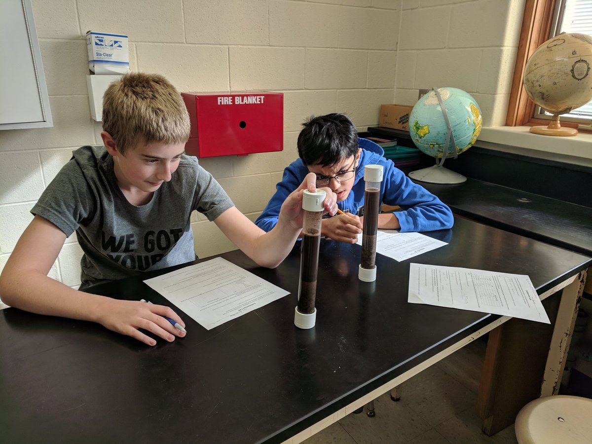 MrsChadesh's tweet photo. Sedimentator Lab, blending our Geosphere and Hydrosphere units by understanding how water changes Earth's surface @GCMSCATS @OfficialNGSS https://t.co/t76wqfrnbT