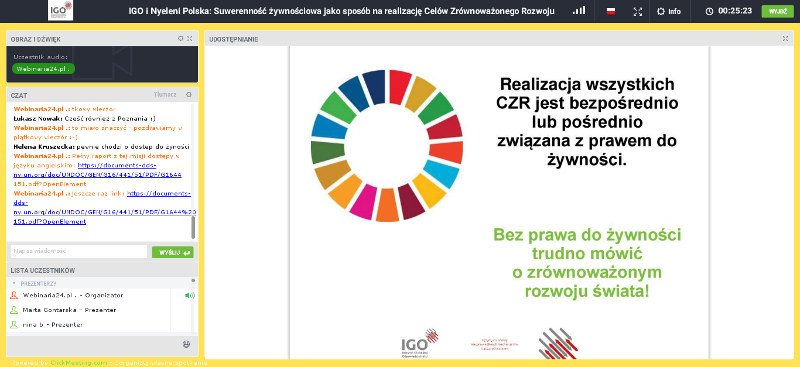 igo_ok's tweet photo. Now, a #webinar on #FoodSovereignty and #SustainableDevelopmentGoals. Webinar organised by IGO and #Nyeleni Poland. [For more see @IGO_PL] https://t.co/XQggfvLgJS