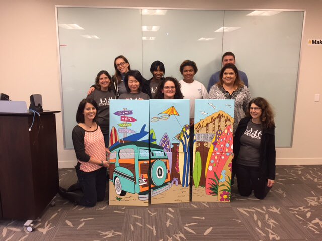 Day of service #SAPBusinessOne and #SAPAriba employees together painted a mural for children's hospital wing. #SAPAtlanta