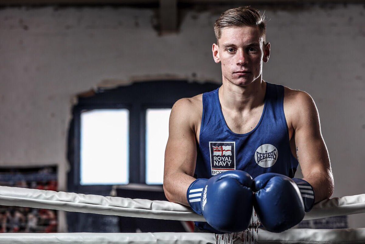 RoyalMarines's tweet photo. Good luck to Marine Jack Stringer  from #45Commando, competing in Portsmouth tonight for the English middleweight boxing title. #GoRoyal https://t.co/GL235epeGT