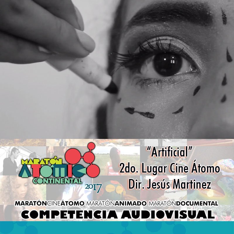 Maratomico's tweet photo. #Cortometraje 2do. Lugar #Maratomico2017 Cine Átomo @FestCineVzlano #FCV2017: "Artificial" de Jesús Martinez -> https://t.co/IoVDrhF6j3 https://t.co/mR4VVyeraU