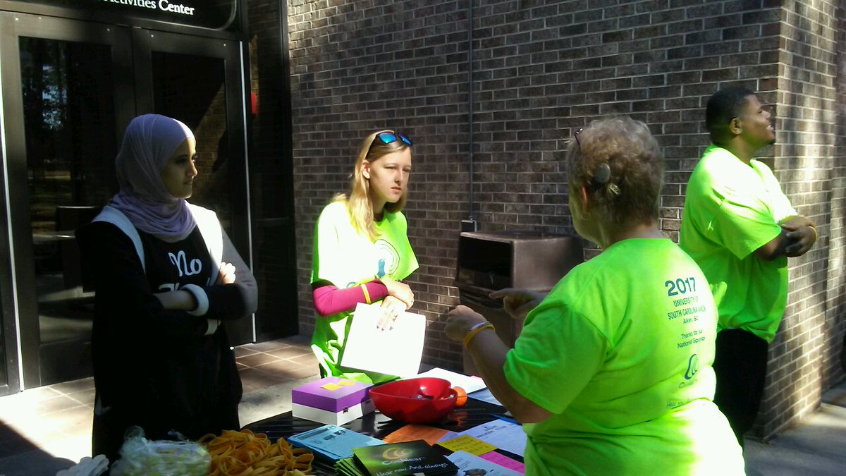 Amazing @celebratesound fundraiser today at <a href="/USCAiken/">USC Aiken</a>! Shout out to <a href="/Broken_Ink/">Broken Ink</a>,<a href="/BEGINNINGSSC/">Beginnings SC</a>, <a href="/HLAA/">Hearing Loss Assoc.</a>, and <a href="/SertomaHQ/">Sertoma Inc.</a> for helping us make this incredible event possible!