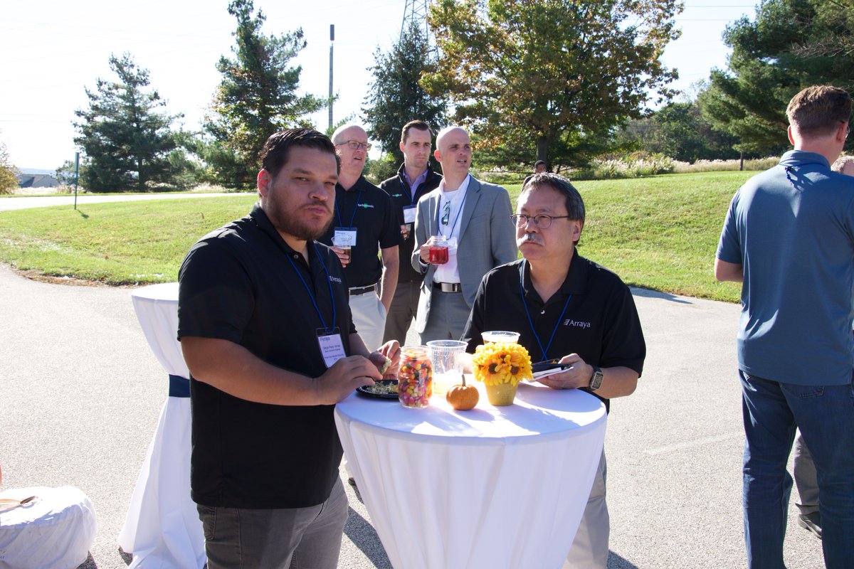 ArrayaSolutions's tweet photo. Lots of short sleeves at last month's #ArrayaOpenHouse - won't be seeing many of those this weekend! Stay warm everyone! #FlashbackFriday #PolarVortex https://t.co/6nzR8ZrK2s