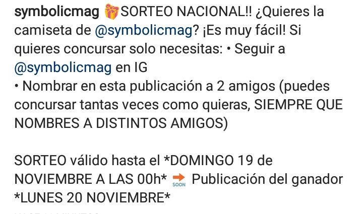 SymbolicMag's tweet photo. Chic@s, en el perfil oficial de nuestra revista en Instagram estamos realizando un sorteo de una camiseta personalizada de Symbolic. Las reglas para participar son muy sencillas. No dudéis en pasaros. https://t.co/sTKUZOAQtE https://t.co/VNl96JZCPC